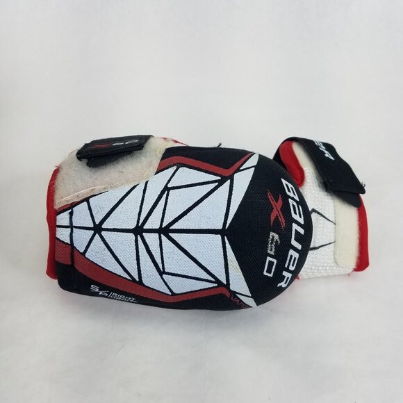 Bauer Vapor X60 Elbow Pads Guard Jr Small Hockey Hook Loop 3 Straps Hard Shell - Picture 8 of 16